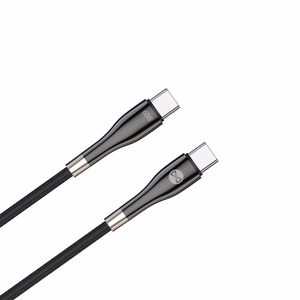 Forever Sleek кабель USB-C - USB-C 1,0 m 60W чёрный