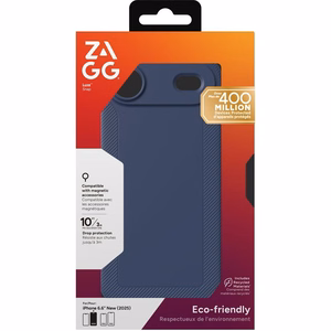 ZAGG dėklas LUXE SNAP suderinamas su MagSafe IPHONE 17 Air tamsiai mėlynas