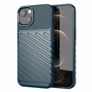 Thunder Case гибкий прочный защищённый TPU чехол для iPhone 13 mini зелёный