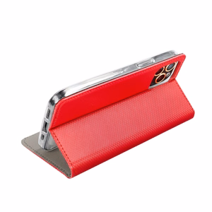 SMART CASE knygos tipo dėklas telefonui MOTOROLA E22 / E22i raudonas