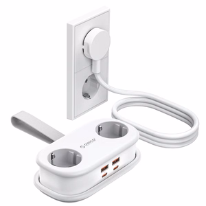 Orico AP3 20W GaN 5in1 удлинитель 2x AC + 2x USB-A + 1x USB-C - белый