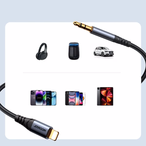 Audio adapteris Joyroom (SY-A06) lightning į 3,5mm(p) juodas 1.2m