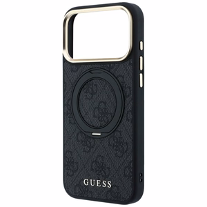 Guess Ring Stand 360 4G Classic Logo MagSafe Case for iPhone 17 Pro / 18 Pro - Black