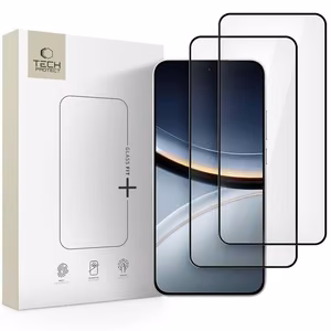 Tech-Protect Glass Fit+ rinkinys (2 vnt.) temperuotas stiklas skirtas Xiaomi Poco F7 5G - juodas