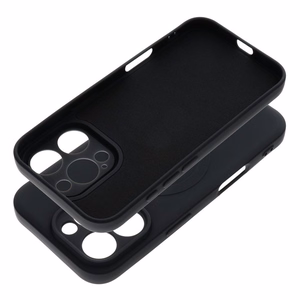 Dėklas Silicone Mag Cover (MagSafe) skirtas iPhone 16 Pro juodas