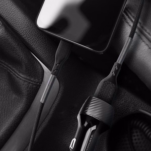 Кабель USB A to USB C Forcell F-Energy QC4.0 5A 60W Carbon 1 m CB-02A чёрный