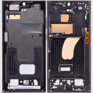Mid-Frame Housing for Samsung S918 S23 Ultra Phantom Black (Red) (Graphite)