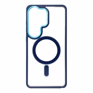 Чехол для Samsung S26 ULTRA Color Edge Mag Cover совместимый с MagSafe синий