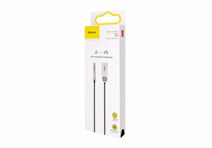 AUX Bluetooth laisvų rankų imtuvas Baseus BA01 juodas CABA01-01