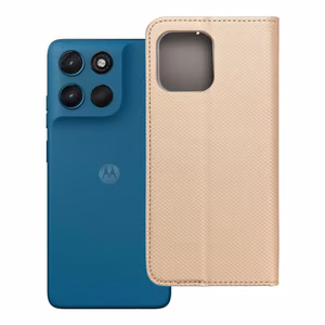 SMART CASE Book dėklas skirtas Motorola G57 POWER - auksinis