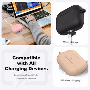 Tech-Protect silikoninis Hook dėklas AirPods Pro 3 juodas