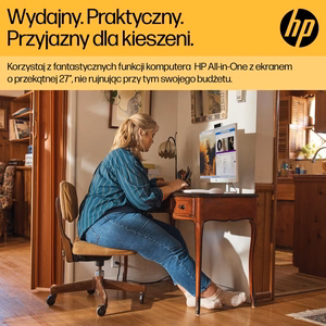 HP 27-cr0232nw AMD Ryzen™ 5 7520U 68,6 cm (27") 1920 × 1080 px All-in-One kompiuteris 16 GB LPDDR5-SDRAM 512 GB SSD Windows 11 Home Wi-Fi 6 (802.11ax) Baltas