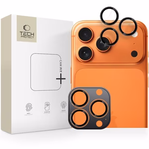 Tech-Protect Camring Fit+ защита камеры для iPhone 14 Pro / Max / 15 Pro / Max / 16 Pro / Max / 17 Pro / Max - чёрный
