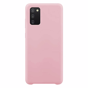 Silicone Чехол мягкий гибкий резиновый для Samsung Galaxy A03s розовый