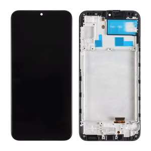 LCD ekranas skirtas Samsung A245 A24 4G juodas su rėmu HQ
