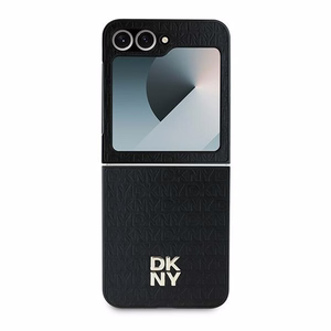 DKNY Repeat Pattern Stack Logo Чехол для Samsung Galaxy Z Flip6 - чёрный