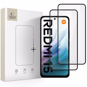 Tech-Protect Glass Fit+ закалённое стекло 2 шт. для Xiaomi Redmi 15 4G / 5G - чёрный
