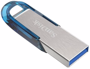 SanDisk Ultra Flair USB atmintinė 64 GB USB Type-A 3.2 Gen 1 mėlyna, sidabrinė