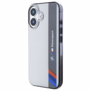 BMW Motosport IML vertikali juosta iPhone 16 dėklas - pilkas