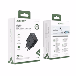Įkroviklis Acefast A21 30W GaN USB-C juodas