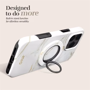MIO White Marble Magsafe Чехол с кольцом-держателем