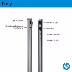 HP OmniBook X Flip 16-ar0016nw Ryzen AI 5 340 16.0" 2K Touch OLED IPS 16GB LPDDR5X SSD 1TB Radeon 840M Win11 sidabrinis nešiojamas kompiuteris