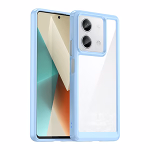 Kosmoso dėklas su geliniu rėmeliu telefonui Xiaomi Redmi Note 13 Pro - mėlynas
