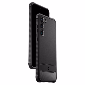 Чехол Spigen Rugged Armor для Samsung Galaxy S23 — матовый чёрный