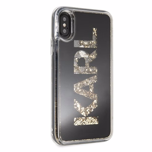 Karl Lagerfeld Karl Logo Glitter чехол для iPhone X/Xs - Чёрный