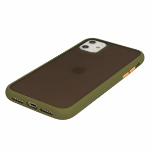 Vennus Color Button Bumper dėklas telefonui Samsung Galaxy A20S žalias