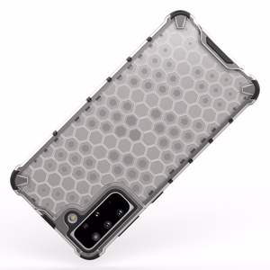 Honeycomb case бронированный чехол с гелевой рамкой для Samsung Galaxy S22+ (S22 Plus) чёрный