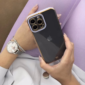 Fashion Case чехол для Xiaomi Redmi Note 11 Pro гелевая крышка с золотой рамкой белый