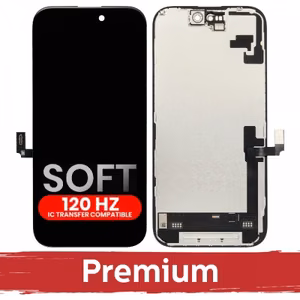 LCD дисплей совместимый iPhone 16 чёрный (SOFT OLED / Stable 120Hz / Premium) *Self-Diagnosable*