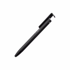 Fixed 3-in-1 FIXPEN-BK – juodas talpinio ekrano rašiklis, tušinukas ir telefono ar planšetės stovas