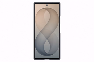 Силиконовый магнитный чехол Samsung Galaxy Z Fold8 Ultra с 2 антибликовыми плёнками, графитовый