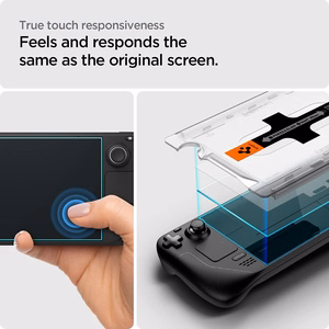 Spigen Glas.tR EZ Fit grūdintas stiklas skirtas Steam Deck