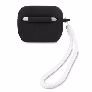 AirPods Pro dėklas Guess GUACAPLSVSBW juodas/baltas Silikon Vintage