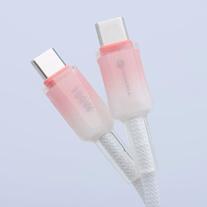 Кабель USB C to USB C Forcell F-Energy QC4.0 PD 5A 100W Gradient 1 m C357 белый