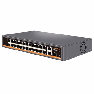 PoE komutatorius 18 prievadų 100Mbps + 6 prievadų 1000Mbps + 2G aukštyn + 1G SFP