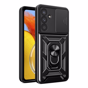 Dėklas telefonui Samsung M14 su fotoaparato dangteliu - juodas