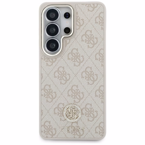 Guess чехол 4G Big Rhinestone Triangle Strap MagSafe Samsung Galaxy S26 Ultra розовый