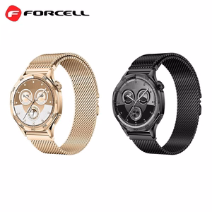 FORCELL F-DESIGN FS10 nerūdijančio plieno dirželis SAMSUNG laikrodžiui 20 mm auksinis