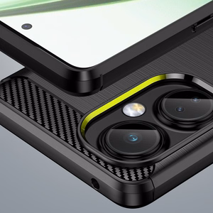 Carbon dėklas OnePlus Nord CE 3 lankstus silikoninis anglies dėklas juodas