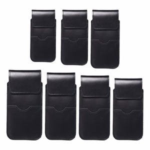 ROYAL - Oda universalus dėklas su atvartu / juodas - Dydis 2XL - IPHONE 6 PLUS / SAMSUNG A52 / XIAOMI REDMI NOTE 10