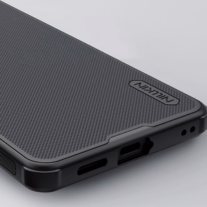 Nillkin Super Frosted Shield Pro magnetinis MagSafe suderinamas dėklas skirta Samsung Galaxy S26 Plus juodas