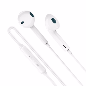 Borofone Earphones BM100 Fuente with microphone white