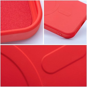 Чехол для Samsung S26 Ultra силиконовый Mag Cover совместимый с MagSafe красный