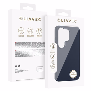 Liavec Silky чехол с металлической рамкой камеры для Samsung Galaxy S26 Ultra синий