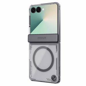 "Nillkin Iceblade" magnetinis dėklas "Samsung Galaxy Z Flip 7", suderinamas su "MagSafe" - juodas
