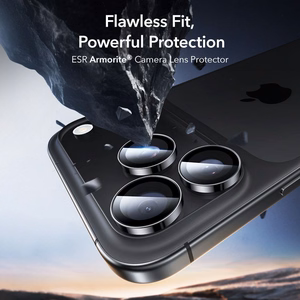 ESR Armorite kameros apsauga iPhone 14 Pro / Pro Max / 15 Pro / Pro Max / 16 Pro / Pro Max / 17 Pro / Pro Max - juodas